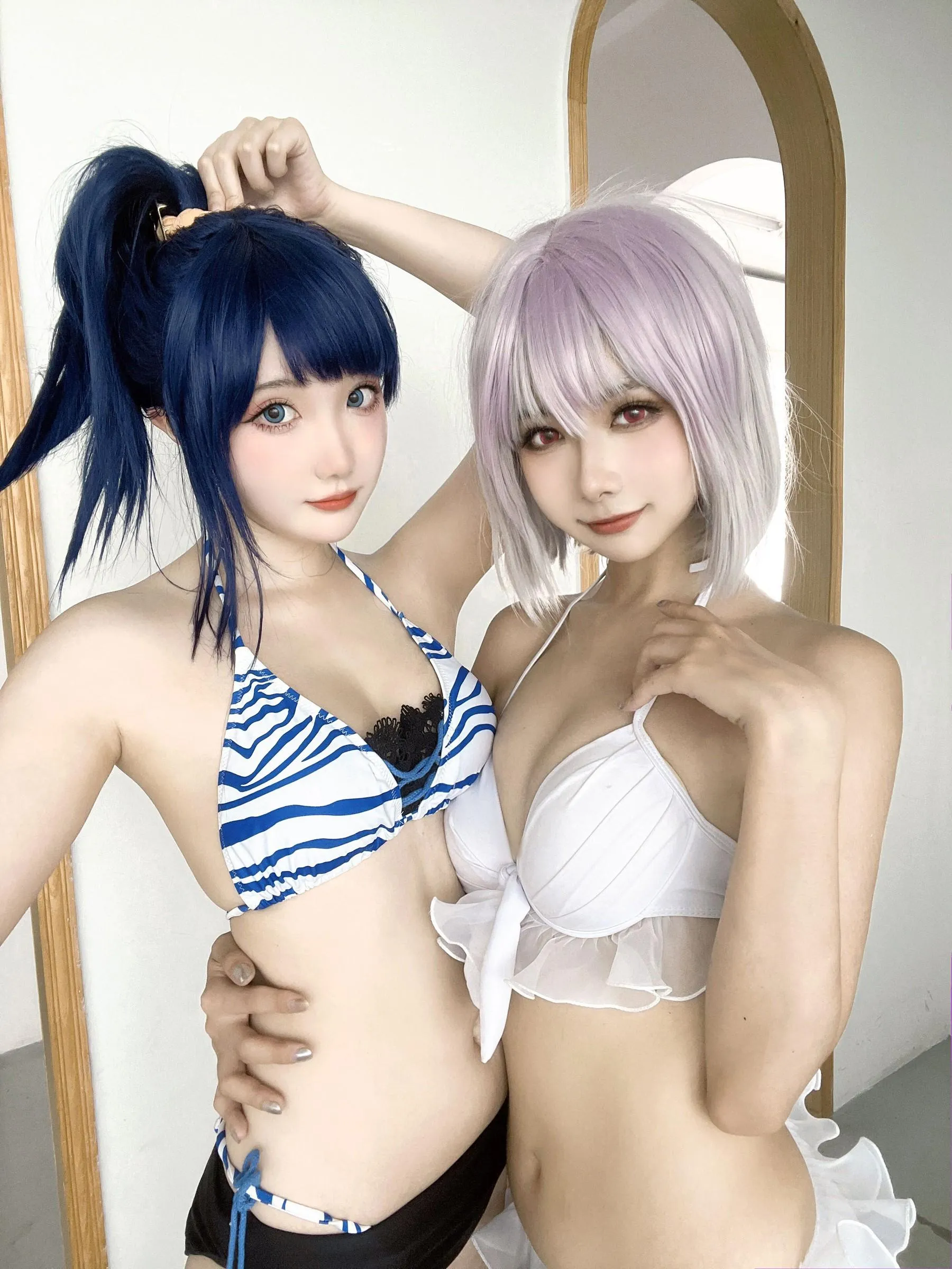 Momoko葵葵 – NO.35 瓜希酱 SSSS.GRIDMAN 宝多六花新条茜 泳装-古利特自拍 [30P]插图9